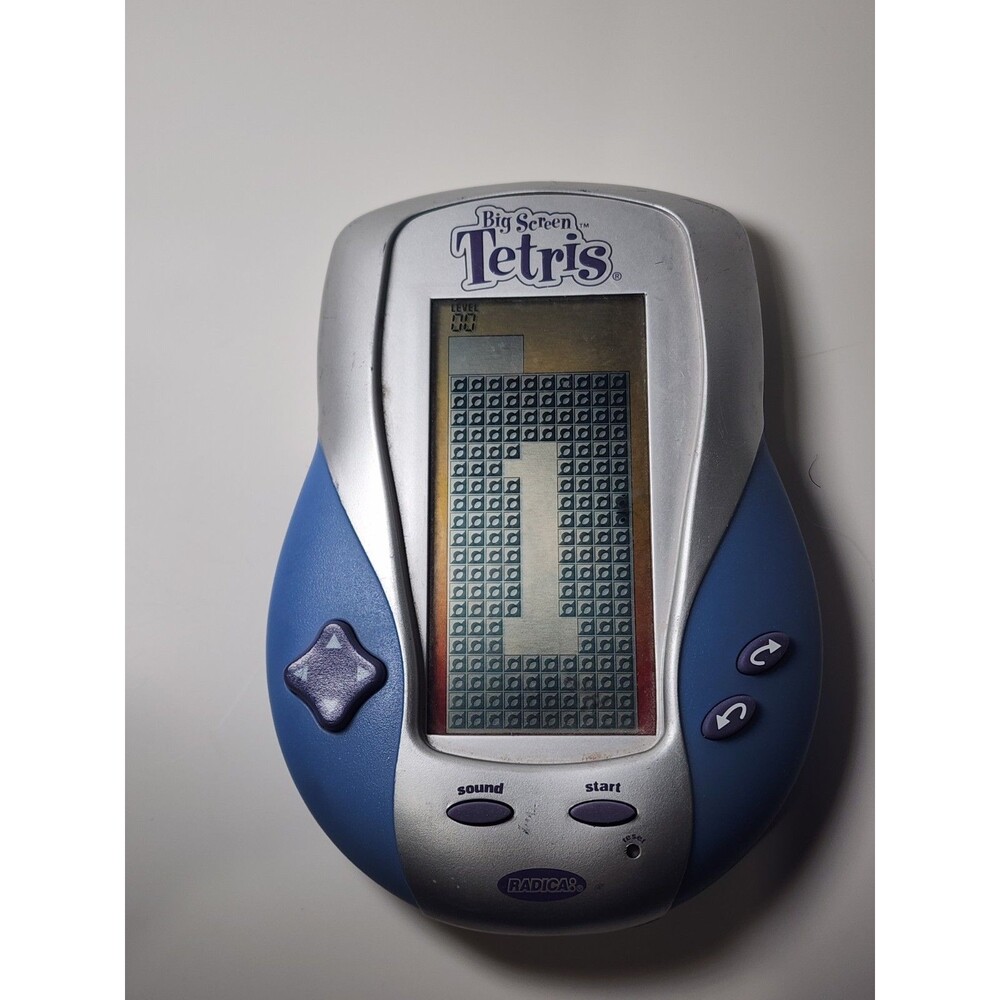 Radica Tetris Big Screen Vintage 2002 Handheld Electronic Game Tested Works